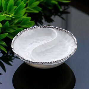 NEW Pampa Bay Salerno Small 2 Section Platter Porcelain Bowl